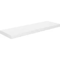 vidaXL Wandschap zwevend 80x23,5x3,8 cm MDF hoogglans wit