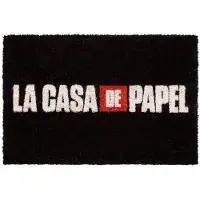 WAYS TOYS Grupo Erik Deurmat La Casa De Papel 60 Cm Pvc/kokosvezel Zwart