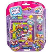 MEGABLEU - 800814 - Blisterverpakking Van 4 Mojipops Met Accessoires En Een Photo Pop