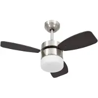 vidaXL Plafondventilator met lamp afstandsbediening 76 cm donkerbruin