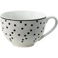 Clayre & Eef Witte Kop en schotel 238 ml SDKS