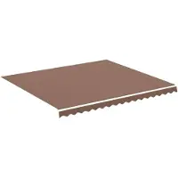 vidaXL Vervangingsdoek voor luifel 400x350 cm polyester bruin