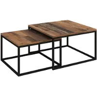 Meubella Salontafel Styler - old wood - Set van 2