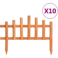 vidaXL Graskanten, 10 stuks, dennehout, 4,4 meter