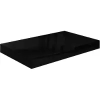 vidaXL Wandschap zwevend 40x23,5x3,8 cm MDF hoogglans zwart