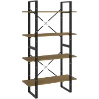 vidaXL Boekenkast met 4 schappen 80x30x140 cm massief grenenhout