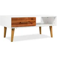 vidaXL Salontafel 90x50x40 cm massief acaciahout