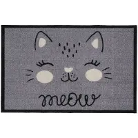 MD-ENTREE MD Entree - Schoonloopmat - Impression Meow Grey - 40 x 60 cm
