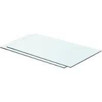 vidaXL Schappen 2 st 60x30 cm glas transparant