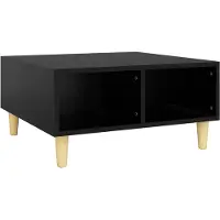vidaXL Salontafel, zwart, 60x60x30 cm, houtvezel