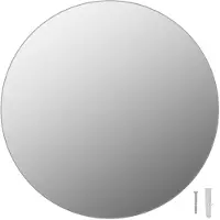 vidaXL Wandspiegel rond 40 cm glas