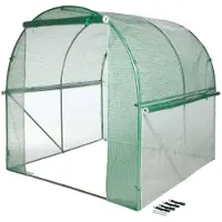 Nature - Kas - Tuintunnel met bodemframe - H200 x 200 x 200cm - Groen