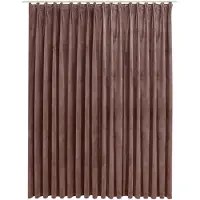 vidaXL Gordijn verduisterend met haken 290x245 cm fluweel antiekroze