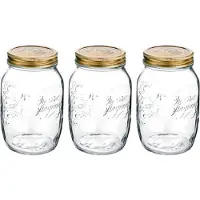 Bormioli Rocco Weckpot Quattro Stagioni Bokaal 1L (Set van 3)