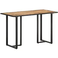 vidaXL Eettafel 120 cm ruw mangohout