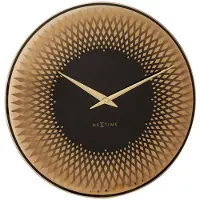 Nextime Wandklok Nextime Ø43cm Glas Koper/spiegel Sahara