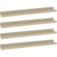 vidaXL Wandschappen 4 st 60x9x3 cm sonoma eikenkleurig