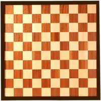 Engelhart Schaak- en Dambord Ingelegd Hout 47x47 cm – Dubbelzijdig Bordspel – Schaak- en Damspel Bord –