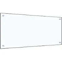 vidaXL Spatscherm keuken 90x40 cm gehard glas transparant