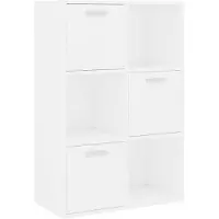 vidaXL Opbergkast 60x29,5x90 cm bewerkt hout wit