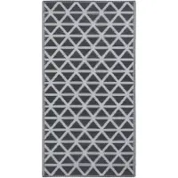 vidaXL Buitenkleed ARAKIL 120x180 cm PP zwart