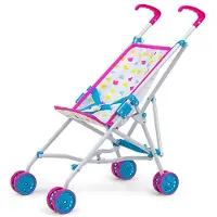 Mally Poppenwagen Julia Candy 54 Cm Roze/blauw