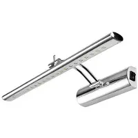 BES LED LED Spiegelverlichting - Schilderijverlichting - Ovaal 6W - Glans Chroom Aluminium - Verstelbaar