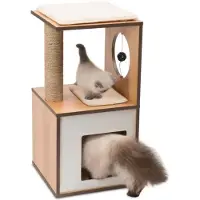Vesper Krabmeubel V-box small 37x37x72,5 cm, walnoot