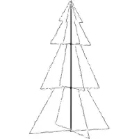 vidaXL Kegelkerstboom 240 LED's binnen en buiten 118x150 cm