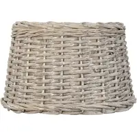Clayre & Eef lampenkap hang ø 30x19 cm / e27 - bruin - rotan