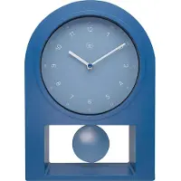 Nextime nX Swing Table - Tafelklok - Kunststof - Halfrond - 30x20 cm - Petrol