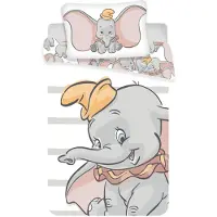 Disney Dekbedovertrek 'Dumbo' grijs / rosa / zwart / wit