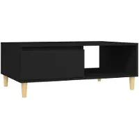 vidaXL Salontafel 90x60x35 cm bewerkt hout zwart