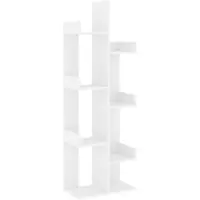 vidaXL Boekenkast 48x25,5x140 cm bewerkt hout wit