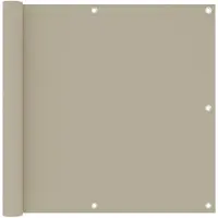 vidaXL Balkonscherm 90x300 cm oxford stof beige