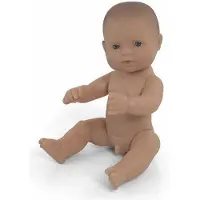 Miniland Babypop - Europese Jongen 32Cm - Met Vanillegeur - Waterdicht - 10 Maanden