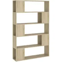 vidaXL Boekenkast/kamerscherm 100x24x155 cm bewerkt hout sonoma eiken