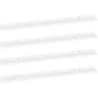 vidaXL Wandschappen 4 st 100x9x3 cm wit