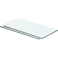 vidaXL Schappen 2 st 40x15 cm glas transparant