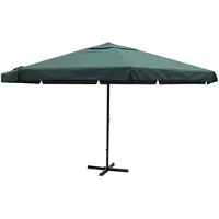 vidaXL Parasol Samos 500 cm aluminium groen