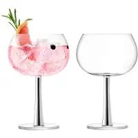 LSA International Gin Tonic Glas L.S.A. Gin Zilver 420 ml (2-Delig)