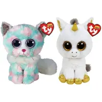 TY - Knuffel - Beanie Buddy - Opal Cat & Pegasus Unicorn