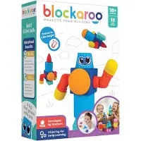 Blockaroo magnetische foam blokken robot box, 10dlg.