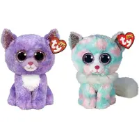 TY - Knuffel - Beanie Buddy - Cassidy Cat & Opal Cat