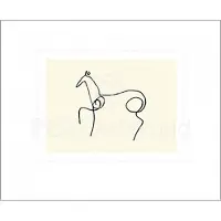 Blokker Pablo Picasso - Le Cheval Kunstdruk 50x60cm