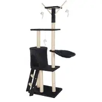Reke Katten Krabpaal Saar - 50x35x138 cm - Zwart