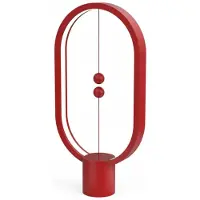 DesignNest Heng Balance Lamp - Tafellamp - 20 X 40 CM - Ovaal - Rood/Wit