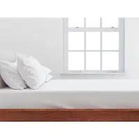 Zohome Zo home Satinado Hoeslaken Katoen Satijn 35cm Hoekhoogte - white 140x200cm