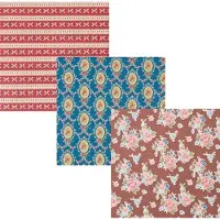 Benza Assortiment 2 luxe kadopapier cadeaupapier inpakpapier - 200 x 70 cm - 6 rollen
