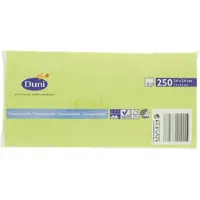 Duni Serviet Duni 24x24 cm 3-laags Kiwi,250 stk/pk (24 x 24 cm)